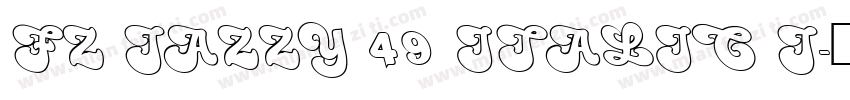 FZ JAZZY 49 ITALIC J字体转换